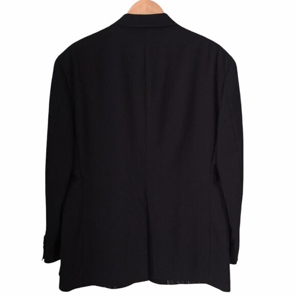 Vintage Tommy Hilfiger Dillards Navy Blue 3 Button Blazer Made in USA Size 42R - Picture 2 of 8